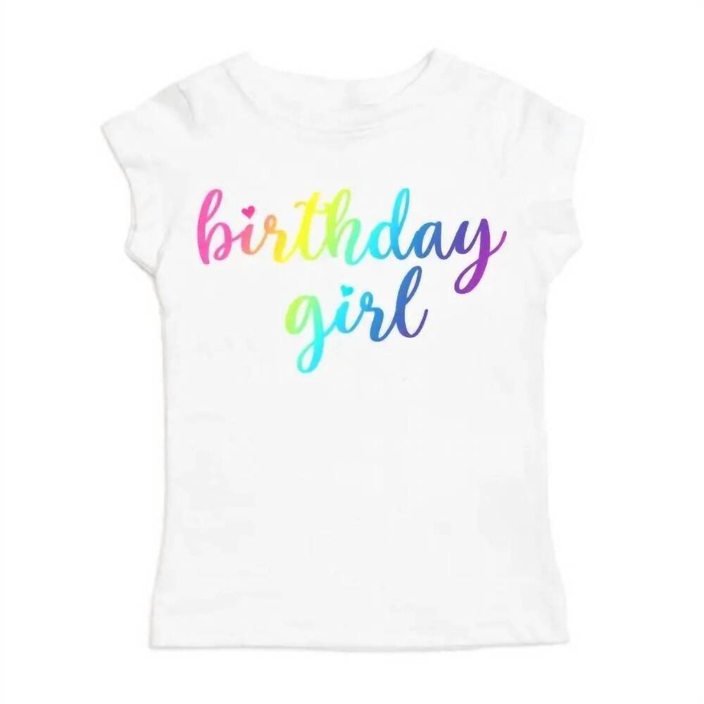 NEW SWEET WINK girls "magical birthday girl" t-shirt in white